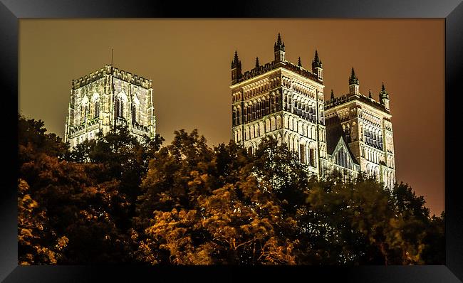 Durham Cathedral by Night Framed Print by Naylor's Photography