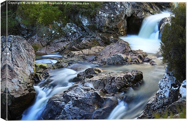 River Coupall Waterfall  Canvas Print by Jane Braat