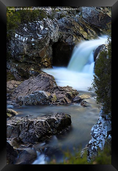 The River Coupall Waterfall  Framed Print by Jane Braat
