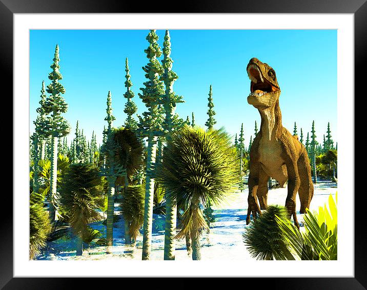 Diplodoc the dinosaur Framed Mounted Print by Dariusz Miszkiel