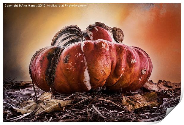 Monster Pumpkin Print by Ann Garrett