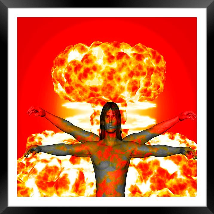  Atomic Creation Framed Mounted Print by Matthew Lacey