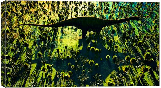 Jurassic park Canvas Print by Dariusz Miszkiel