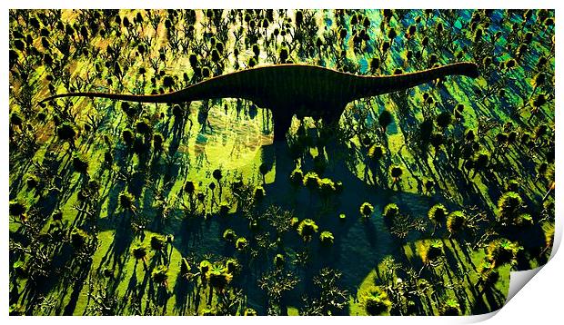 Jurassic park Print by Dariusz Miszkiel