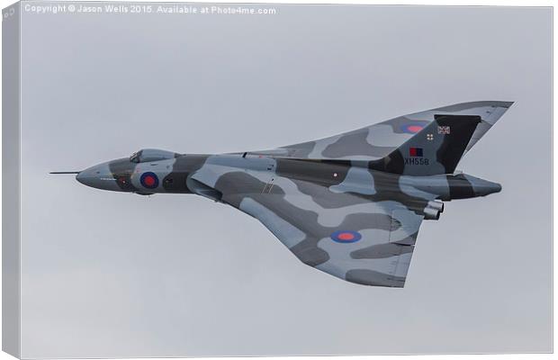 Topside of XH558 Canvas Print by Jason Wells