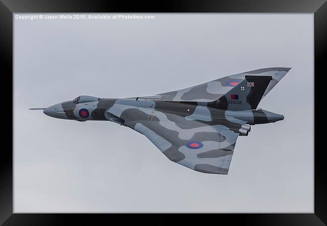 Topside of XH558 Framed Print by Jason Wells