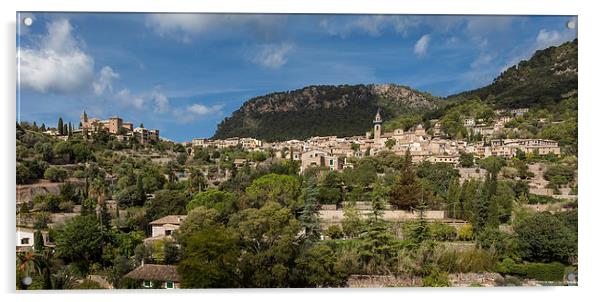  Valldemossa village Mallorca Acrylic by Leighton Collins