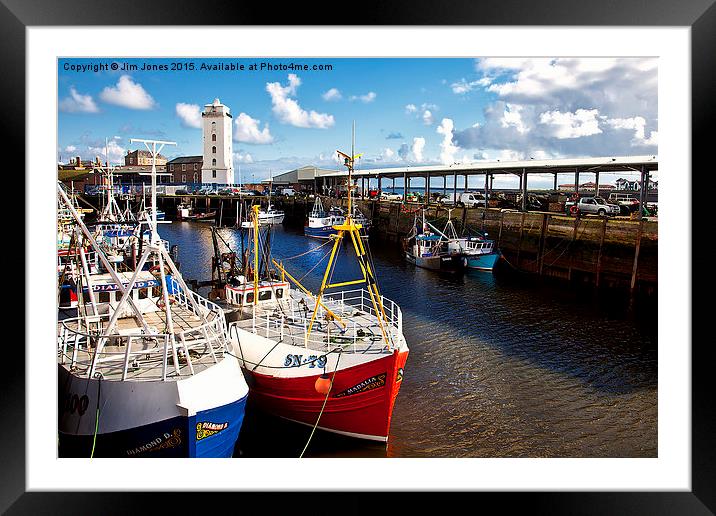  North Shields Fish Quay Framed Mounted Print by Jim Jones