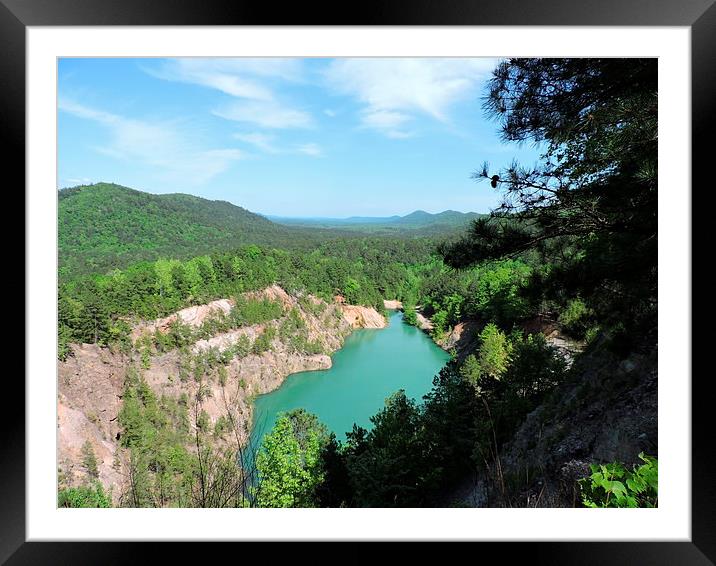  Blue Hole, Arkansas Framed Mounted Print by JUDY LACEFIELD
