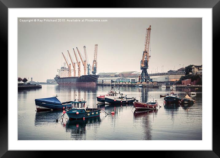  Sunderland Quayside Framed Mounted Print by Ray Pritchard