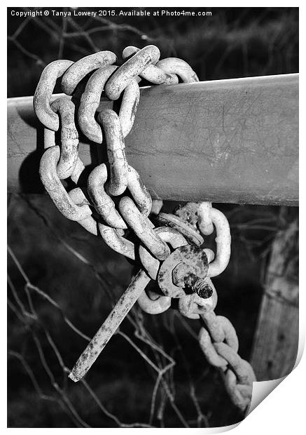 The chain Print by Tanya Lowery