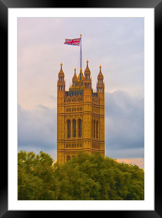Flying The Flag Framed Mounted Print by Clive Eariss
