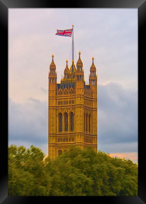 Flying The Flag Framed Print by Clive Eariss