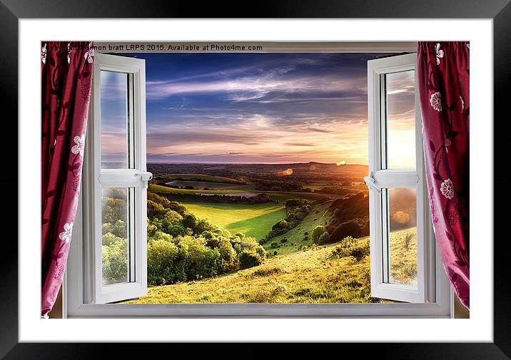 Amazing window view Framed Mounted Print by Simon Bratt LRPS