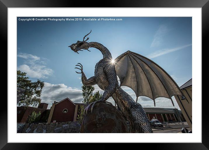 The Dragon, Ebbw Vale Framed Mounted Print by Creative Photography Wales