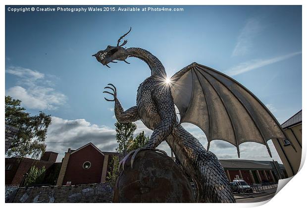 The Dragon, Ebbw Vale Print by Creative Photography Wales