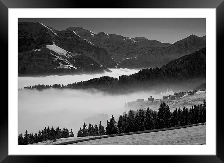  Misty Alpine Valley Framed Mounted Print by Andy Armitage