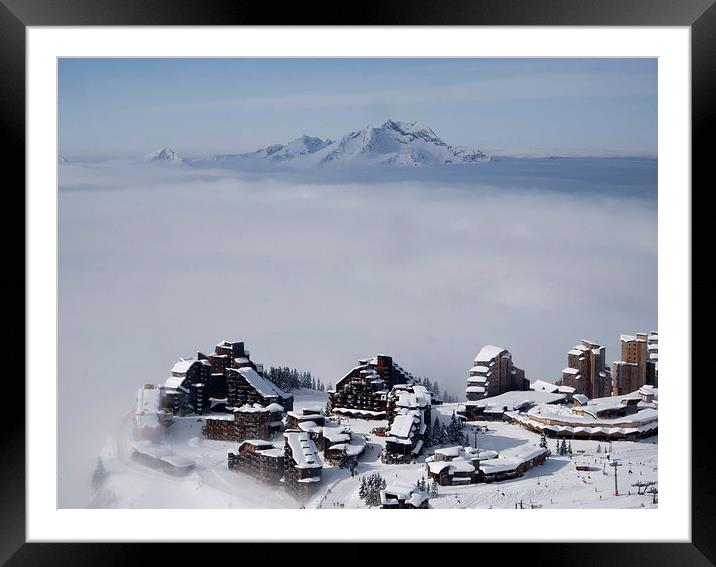  Avoriaz rises Framed Mounted Print by Andy Armitage