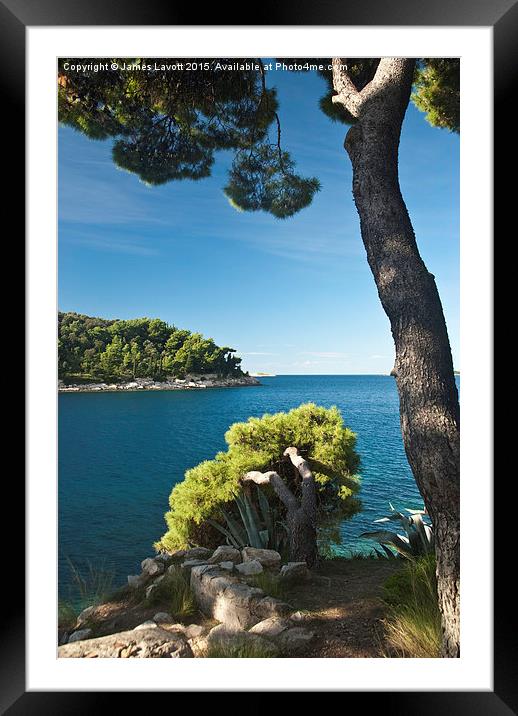  Cavtat On The Croatian Coast  Framed Mounted Print by James Lavott