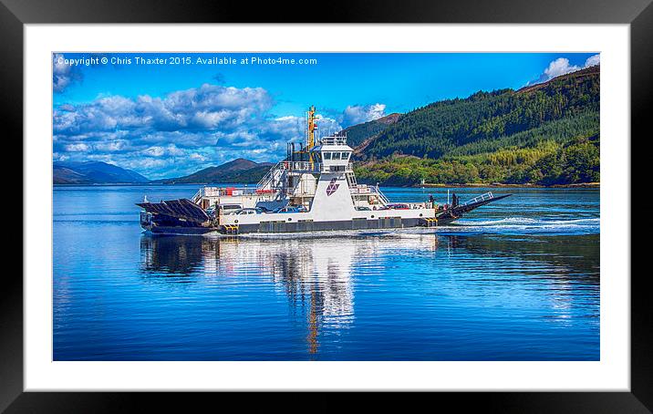  Corran Ferry 3 Framed Mounted Print by Chris Thaxter