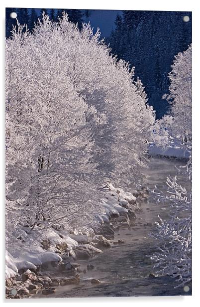 Winter morning II Acrylic by Thomas Schaeffer