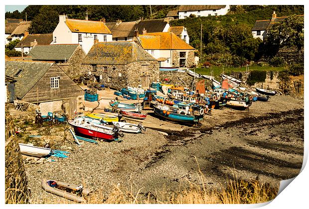 Cadgwith Cove Print by Brian Roscorla