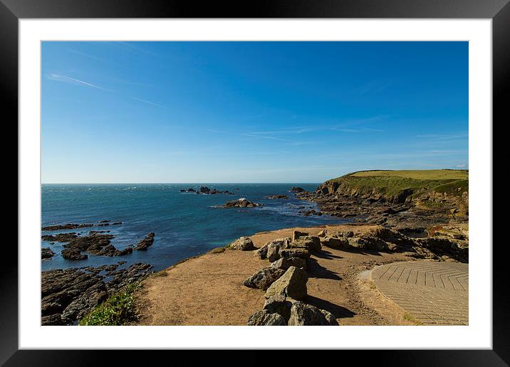 The Lizard Point Framed Mounted Print by Brian Roscorla