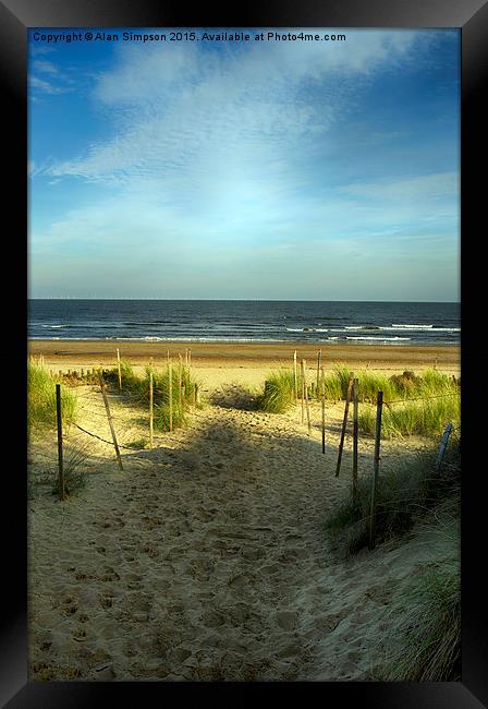  Holme Beach Framed Print by Alan Simpson