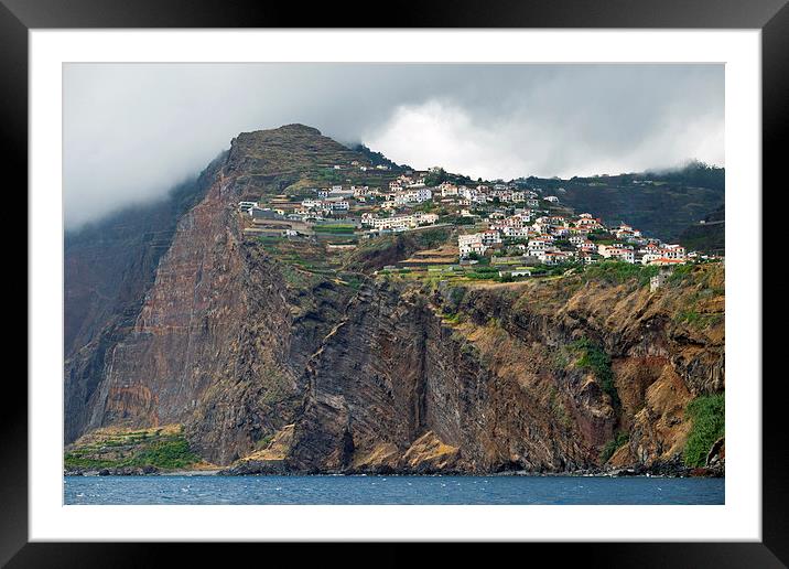  Cabo Girão sea cliffs Framed Mounted Print by Andy Armitage