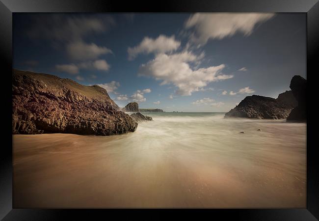  Kynance cove Cornwall Framed Print by Eddie John