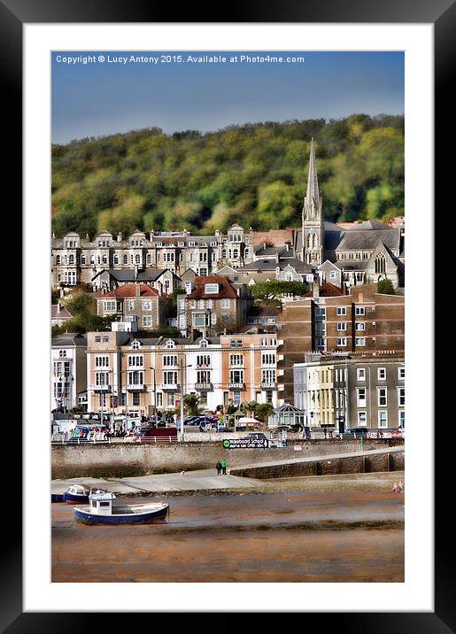  Weston Super Mare - The Old Town Framed Mounted Print by Lucy Antony