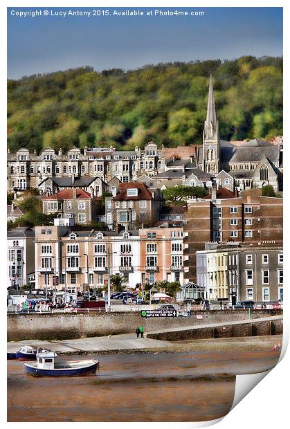  Weston Super Mare - The Old Town Print by Lucy Antony