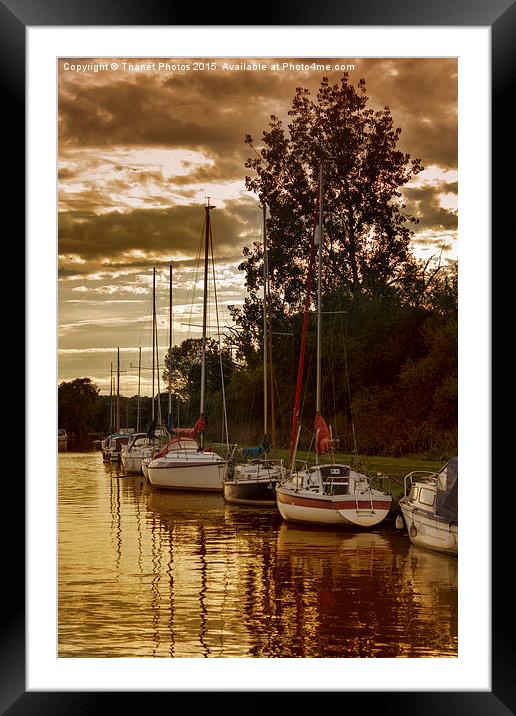  Golden Sunset    Framed Mounted Print by Thanet Photos