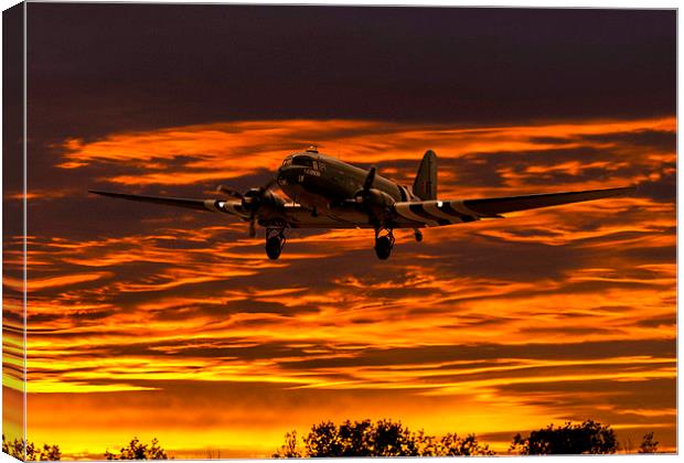  Fire in the Sky Canvas Print by Stephen Ward