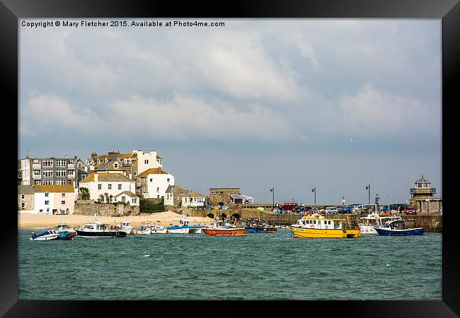  St Ives Harbour, Cornwall Framed Print by Mary Fletcher