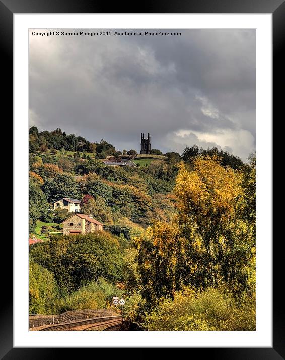  Towards Heptonstall Framed Mounted Print by Sandra Pledger