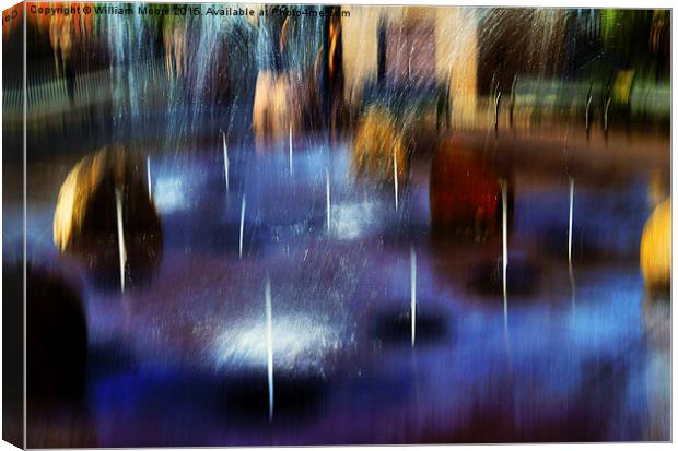 Ground Fountain I Canvas Print by William Moore