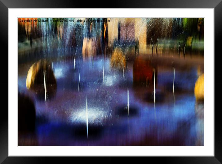 Ground Fountain I Framed Mounted Print by William Moore