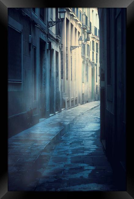  Night Street Framed Print by Svetlana Sewell