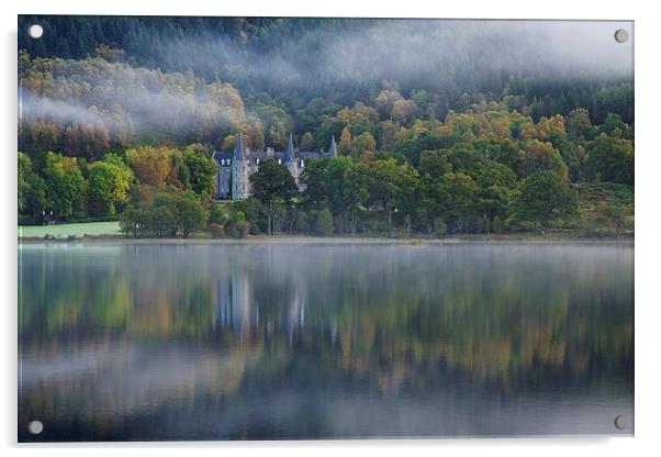 Loch Achray morning mist Acrylic by Stephen Taylor
