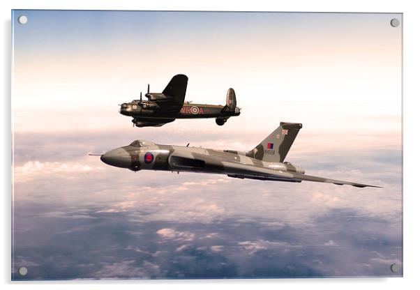 Lancaster and Vulcan Acrylic by J Biggadike