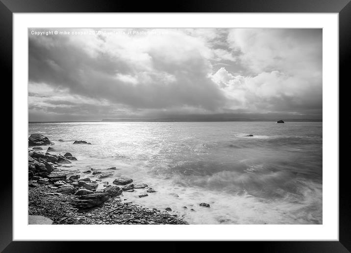  ebbing tide Framed Mounted Print by mike cooper
