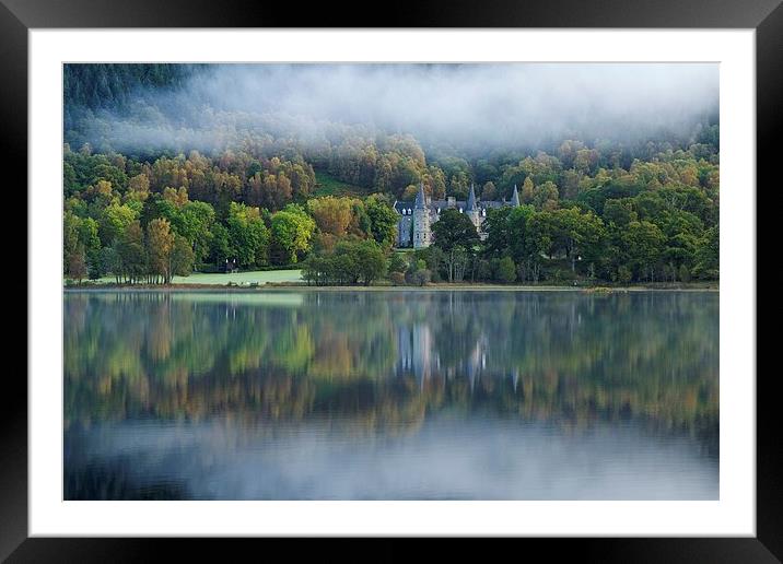  Autumnal reflections in Loch Achray Framed Mounted Print by Stephen Taylor
