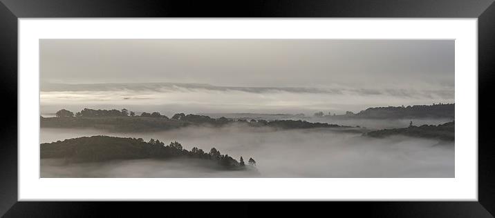  Rising mist over the Trossachs Framed Mounted Print by Stephen Taylor