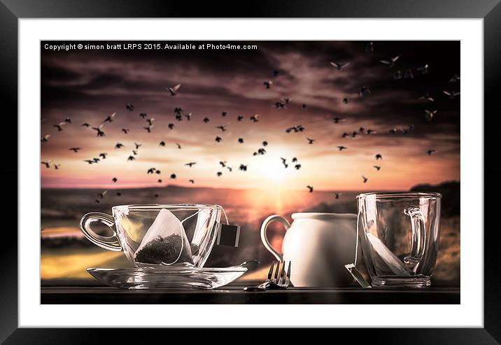 Storm in a teacup Framed Mounted Print by Simon Bratt LRPS