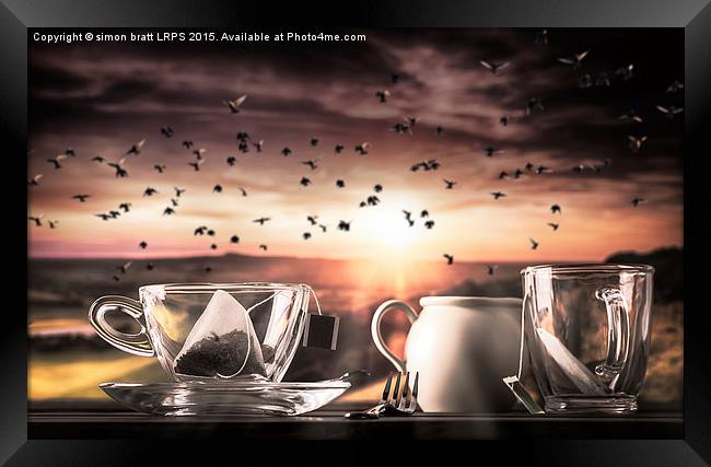 Storm in a teacup Framed Print by Simon Bratt LRPS