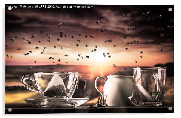 Storm in a teacup Acrylic by Simon Bratt LRPS