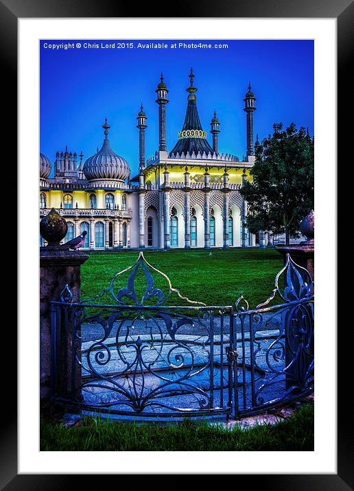 Dawn At Brighton's Royal Pavilion Framed Mounted Print by Chris Lord