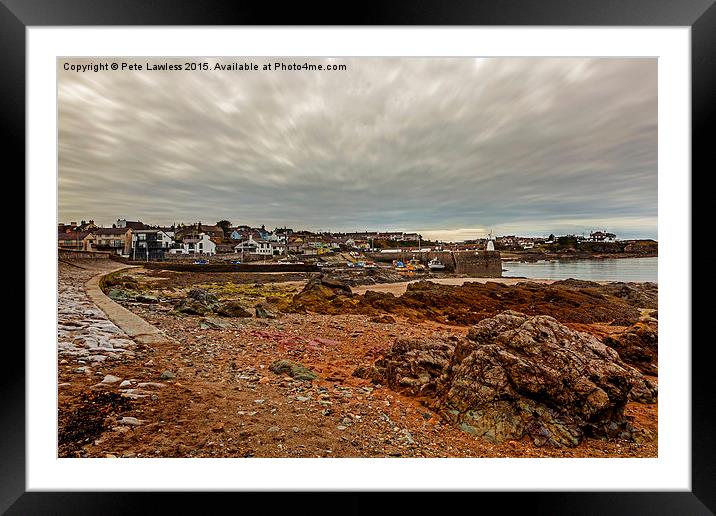 Cemaes Bay and Harbour  Framed Mounted Print by Pete Lawless