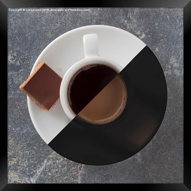  Latte or Espresso? Framed Print by Liz Leyden